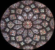 Rose window, northern transept, cathedral of Chartres, France Jean Fouquet
